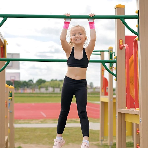 Gymnastikhandskar + 2 st handledsskydd - rosa