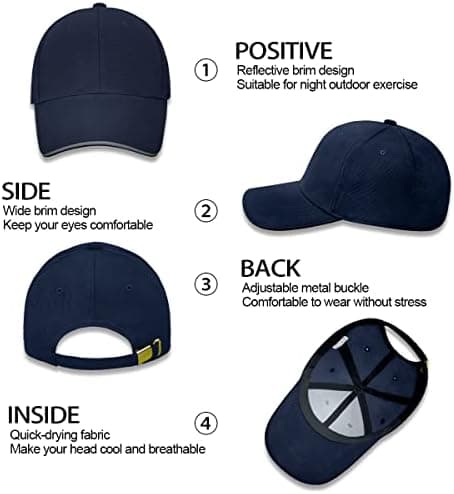Baseballkasket, Unisex Justerbar Panel Solhat, Golfkasketter Sport
