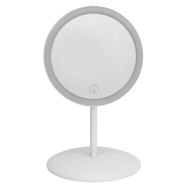 LED Makeup Spejl Aftageligt Foldbart Touch Kontrol Lys USB Opladning Bærbart Vanity Spejl