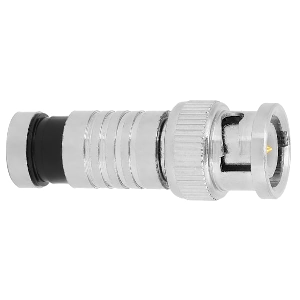 10 st BNC-kompressionskontakter, hane, FR-koaxial Q9-adapter för RG59 CCTV-system
