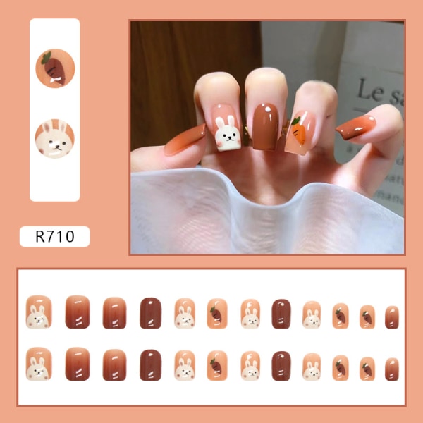Joefnel Press on Nails - Europeiska falska naglar Press on Nails UV
