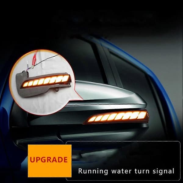 LED Dynamisk Blinklys Sidespejl Indikator Blinklygte Til Fortuner 2016+, gul