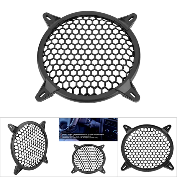 Bil Audio Plastik Mesh Dæksel Woofer Højttaler Modifikation Beskyttelse Guard 6inch