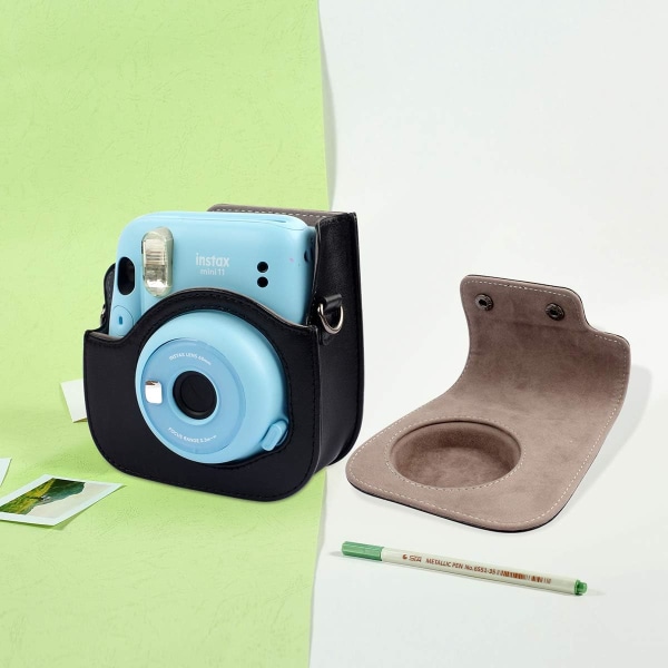 Polaroid kameraväska, bärbar och praktisk, svart