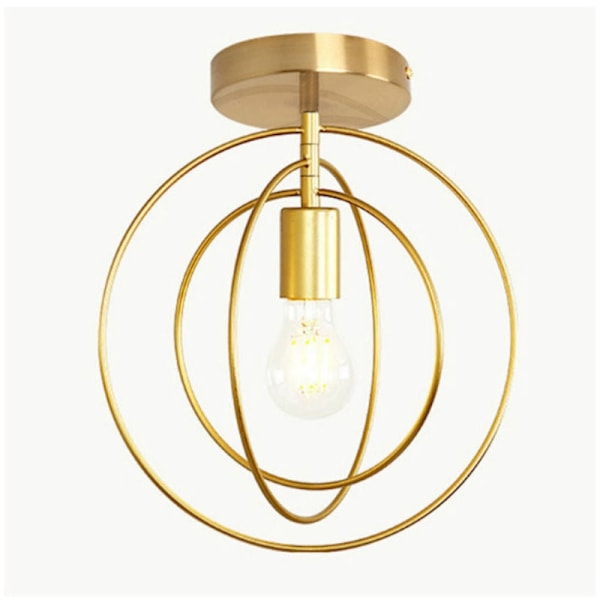 Retro Industriell Taklampa, Vintage Pendellampa för Sovrum Vardagsrum, Högkvalitativt Metallmaterial Enkel Retrostil, Säkerhet och Hållbar