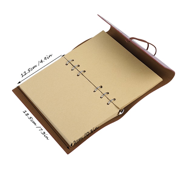 Retro Läder Anteckningsbok   Fountain Pen Fjäder Dip Pen Bläckflaska Set Brevpapper Presentask Svart
