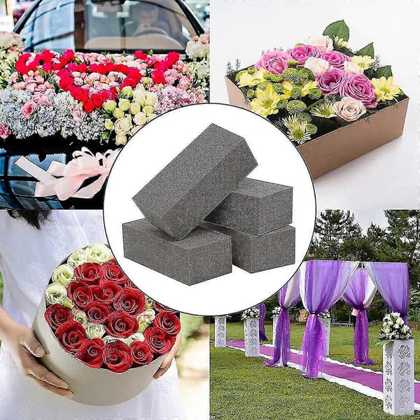 4 stk. Tør Blomsterskum til Kunstige Våde Blomsterskum B Flt Bs til Flo