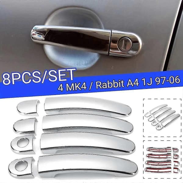 8 stk. til Golf 4 Mk4/ A4 1j 1997-2006 Dørkapsel Trim Bildør Dæksler 2 H