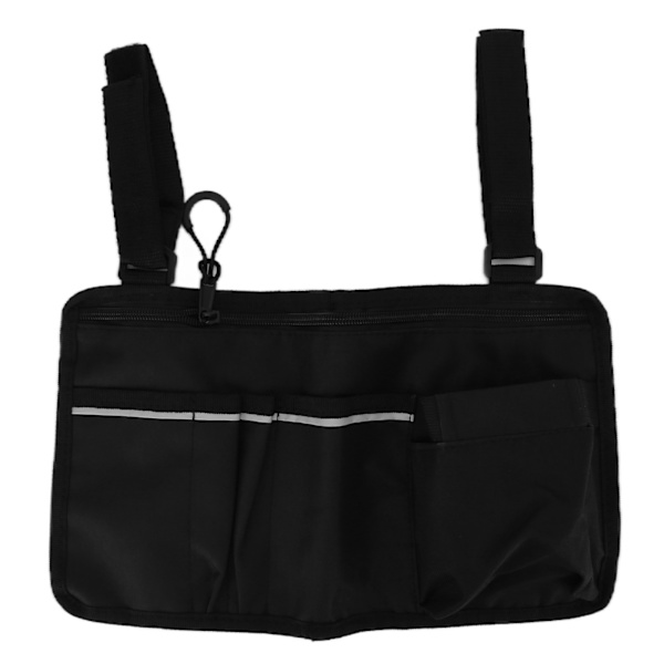 Rullestolssidetaske 600D Oxford Klud Organizer Pung Tote Taske Rullestol Armlæn Tilbehør til Ældre Patienter