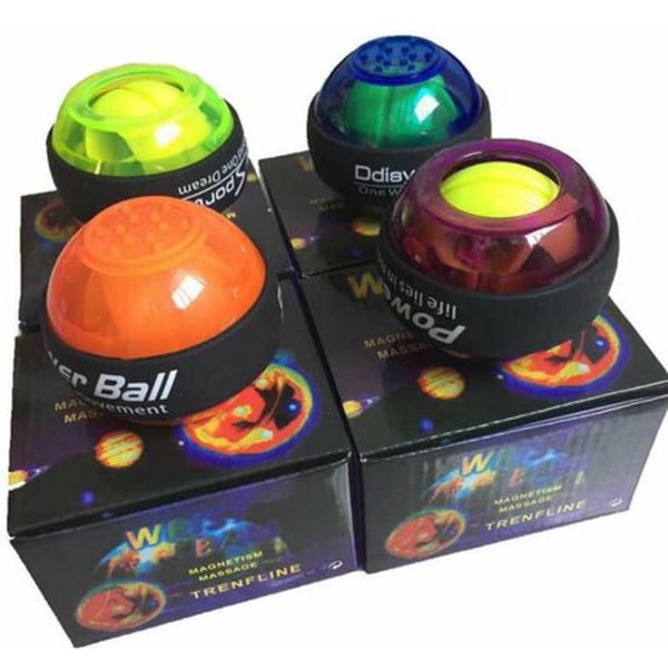 Luminous Powerball Gyro Ball Gym Fitness Träningsutrustning Handledsstödsstyrketräningsutrustning