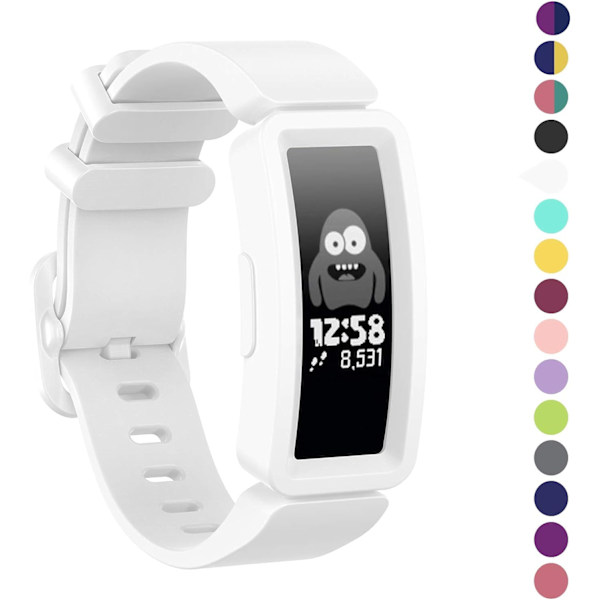 Kompatibel med Fitbit Ace 2-band för barn 6+, mjukt silikonarmband