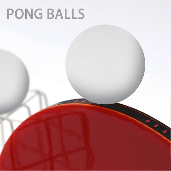 50-pack Premium pingisbollar för avancerad träning, lätta, hållbara och sömlösa bollar, vit white
