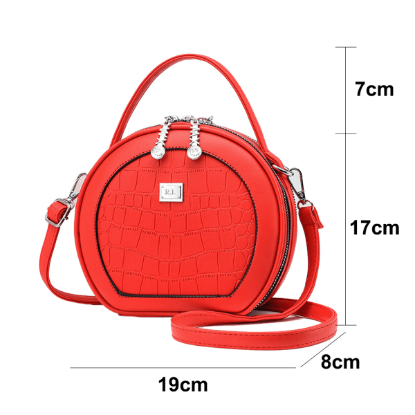 Crossbody Taske til Teen Piger, Læder Skuldertaske til Kvinder