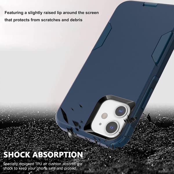 For ipone Series Case – Designet for iPhone 12 Case & iPhone 12 Pro case，Premium Støtsikker Fallbeskyttelse Beskyttelsesetui for 6.1 Tommer (iPhone Blue iPhone 12/12Pro