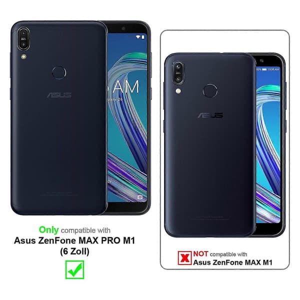 Asus ZenFone MAX PRO M1 (6 tommer) etui deksel - med kortlomme og stativfunksjon