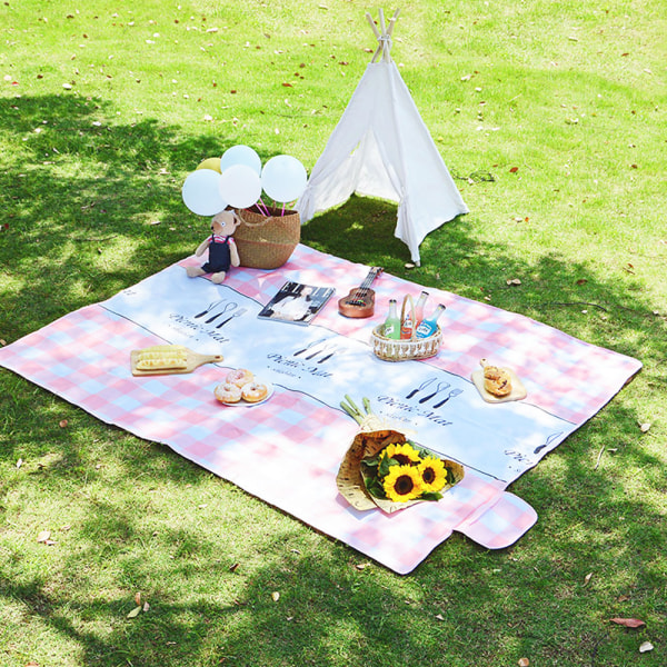 Utomhuspicknicktillbehör picknickmatta, lämplig för camping på gräset, gjord av Oxford-tyg