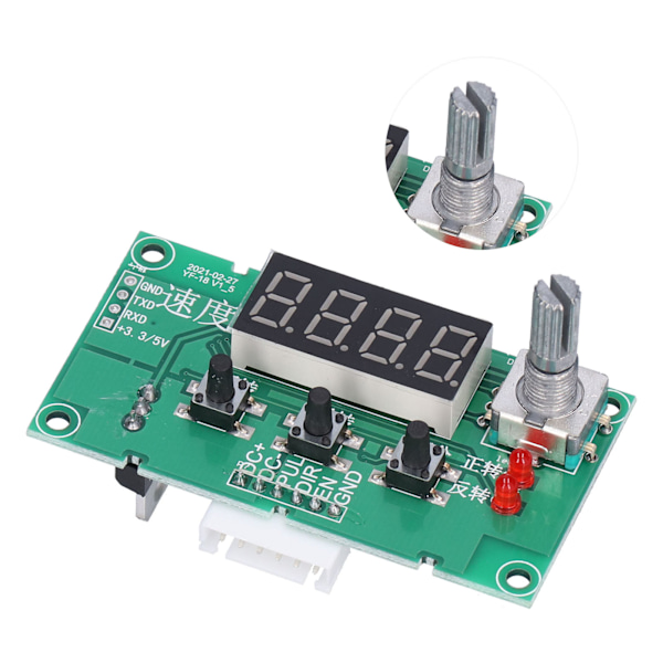 Stegmotorstyrkort Stabil Hastighetsregulatormodul med Digital Display DC8‑24V