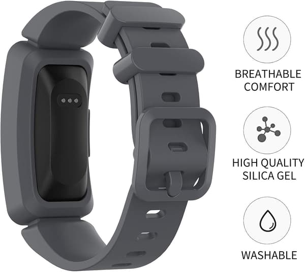 Kompatibel med Fitbit Ace 2 Bånd til Børn 6+, Blød Silikon Br