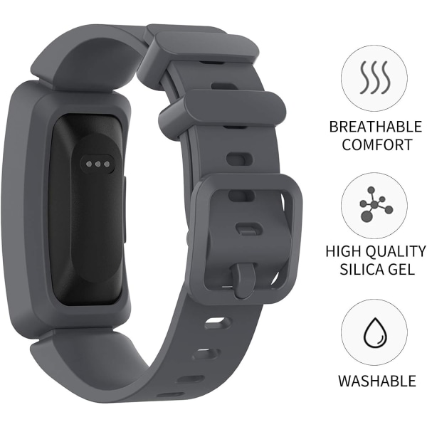 Yhteensopiva Fitbit Ace 2 -rannekkeiden kanssa lapsille 6+, Pehmeä silikoninen Br