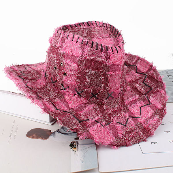 Cowboyhatt - rosenröd