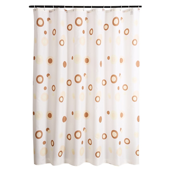 180*180cm Polyester Shower Bath Curtain Waterproof Bathroom Curtain + Hanging Hooks