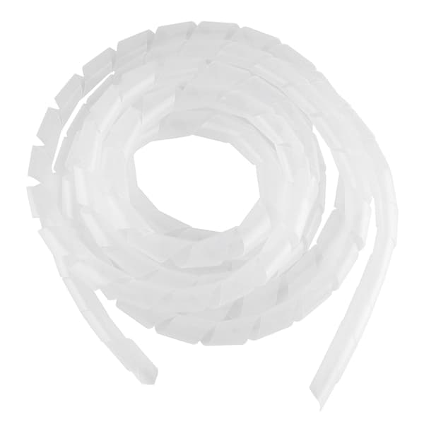 Flexibel spiralsladdskydd kabelbindare organizer hemkontor sladdhantering (Vit, 16mm)
