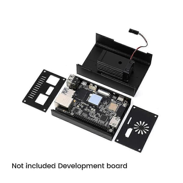 Case, Indbyggede finner med Ing Fan, til Rising X3-pi-case, Dissipat Sh