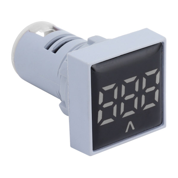 AD16‑22FSV Digital Spänningssignalindikatorlampa Panel Spänningsmätare Indikator 60~500V AC Vit