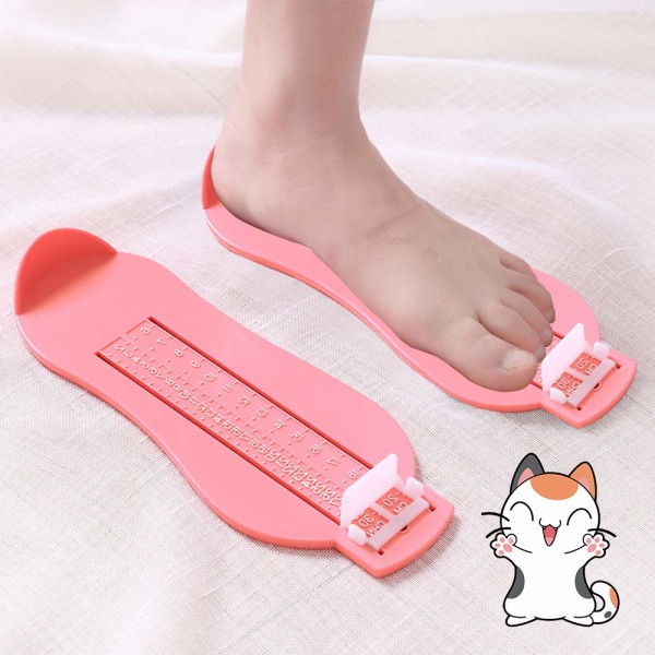 Foot Measuring Device for Kids Adult Foot Gauge Shoe Calculator Pink