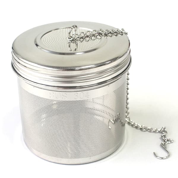 Te-si til løs te, 2 stk. te-kugle-si-infusere i rustfrit stål - Mikroperforeret mesh - Bryg løs te, urter, krydderier og
