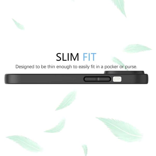 Slimmat Svart Mobilskal för iPhone 14 / 13
