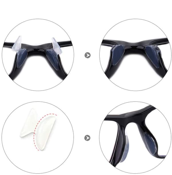 18 Par Brillefester, Flerfargede Brillegrep, Silikon Ant