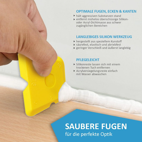 5 st skönhetssömsskrapa - gul