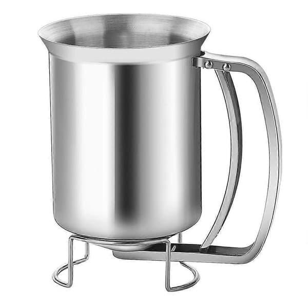 Dejdispenser i rustfrit stål til pandekager, tragtkagedispenser til cupcakes, muffins, vafler, holdbart køkkenredskab til bageentusiaster