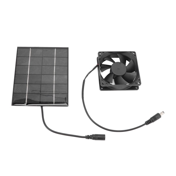 Solpanelventilator til ventilation, varmeafledning og udluftning af drivhuse og skure