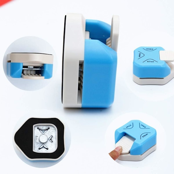 Papirhjørneafrunder 3 i 1 (R4mm+R7mm+R10mm), Hjørne