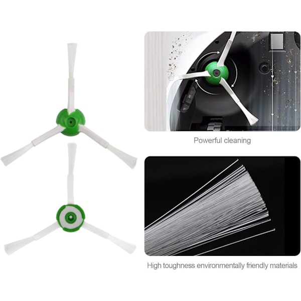 iRobot Roomba Tillbehör Kantborstar, Högpresterande Regelbunden Ersättning för Roomba i7 e5 e6 e7, Lättinstallerat Dammsugartillbehör