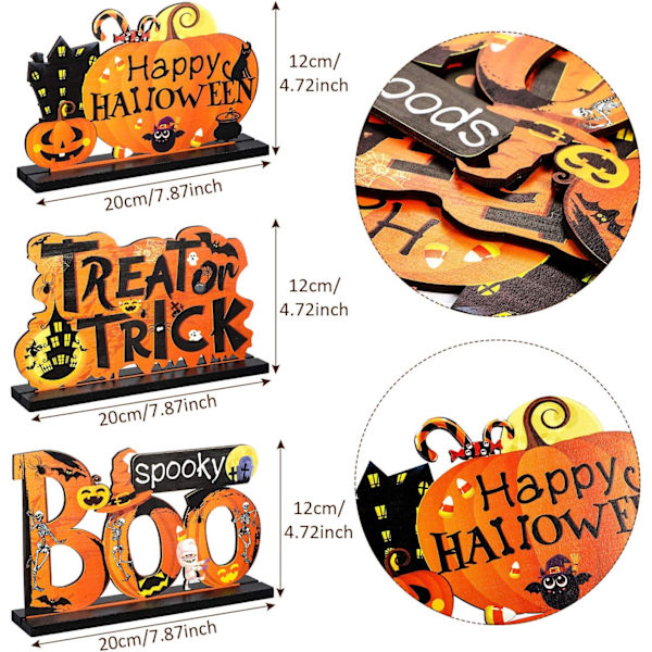 3 Hauskaa Halloweenia Pöytäkoristetta, Kurpitsapöytäkeskukset