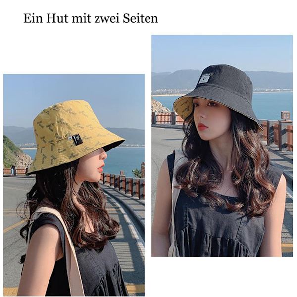 Solhatt baby fiskehatt med bred brem solhatt jenter justerbar bomullshatt UV-beskyttelse sommerhatt