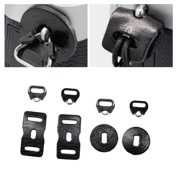 Remadapter Triangelring Kameratillbehörsset med äkta läderkuddar