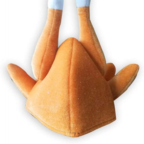 Rolig Kalkonmössa för Thanksgiving, Design med Rörliga Ben Bekväm Andningsbar Foder Plyschhatt, One Size Passar De Flesta Vuxna och Barn