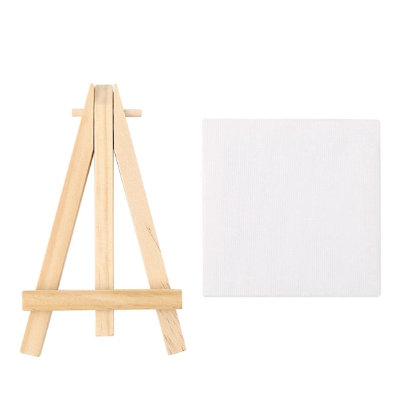 Mini lerret tre staffeli sett for kunstmaling tegning håndverk bryllup hjem dekorasjon