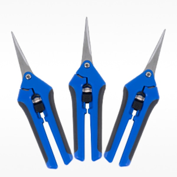 Beskärningssax, Bekymmersfri Trädgårdsskötsel, 3-pack med Titianbelagda Blad, Böjda Blad, Ergonomisk Design, Halkfritt Grepp, Bred Användning för