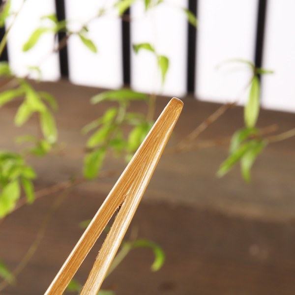 Återanvändbar bambu-toasttång - brödrosttång i trä för matlagning