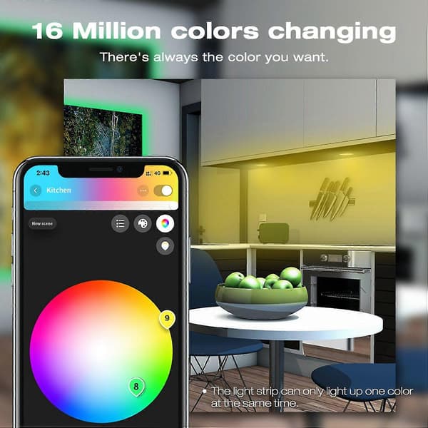 Zigbee 3.0 Dc5-24v Mini 5 I 1 Rgbcct/rgbw/rgb/cct/dimmer Led Lyslistkontroller For Tv-baklys