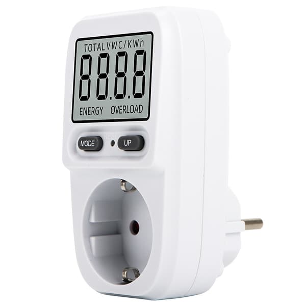 Wattmeter stikkontakt energimåler, energiforbrugsmåler Controller