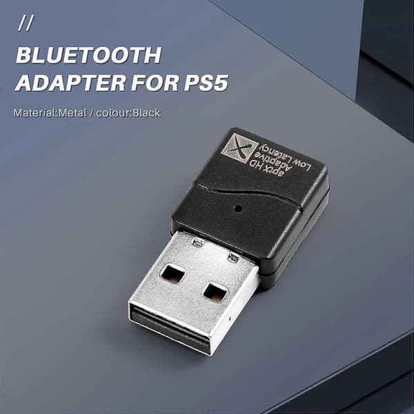 Bluetooth-sovitin USB Bluetooth 5.2 Lähetin Qcc3040 Siru Ilmainen Ohjain Sopii Pelikonsolille C