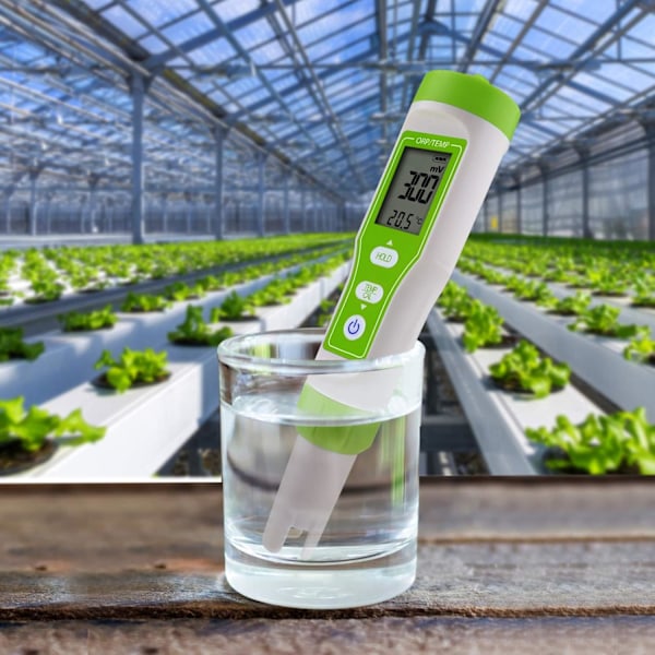 Digital Orp-mätare med automatisk kalibrering och Orp-pulverbuffert, -1200~1200Mv Hög noggrannhet Orp-testare för vattentestning
