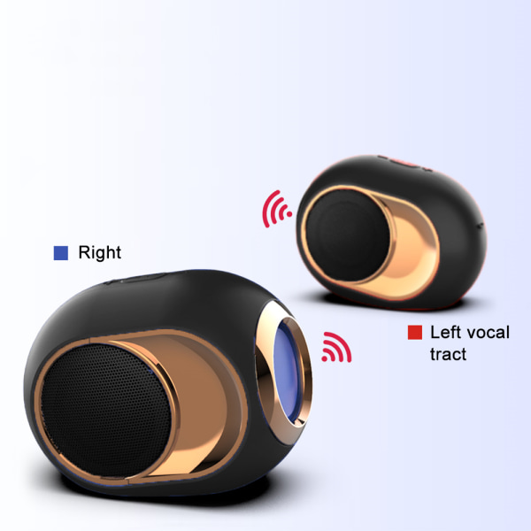 Trådløs høyttaler Stereo Bluetooth høyttaler spiller, Gyllent egg