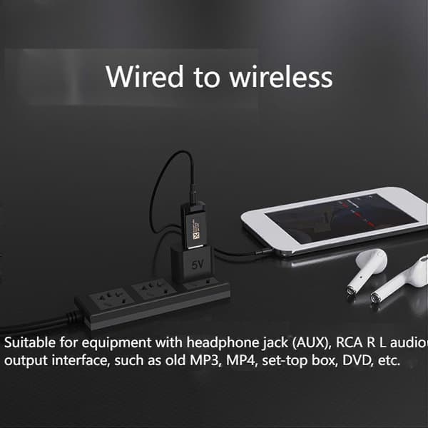 Usb Bluetooth 5.2 Audio Transmitter, skiftbar Aptx Adptive, understøtter 1 til 2, driverfri, med 3.5mm A
